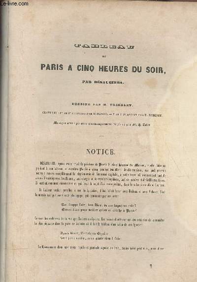 Tableau de Paris  cinq heures du soir par Dsaugiers.