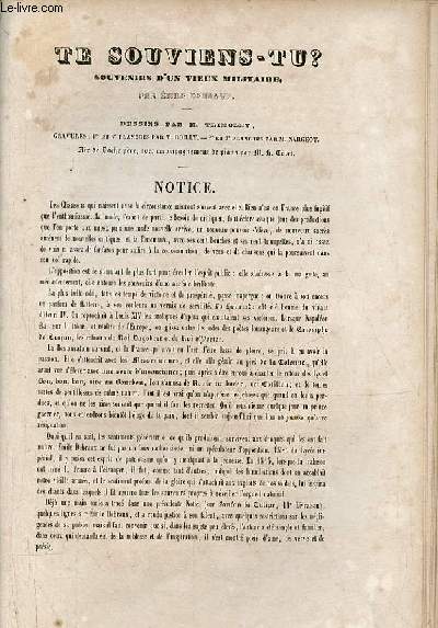 Te souviens-tu ? souvenirs d'un vieux militaire par Emile Debraux.