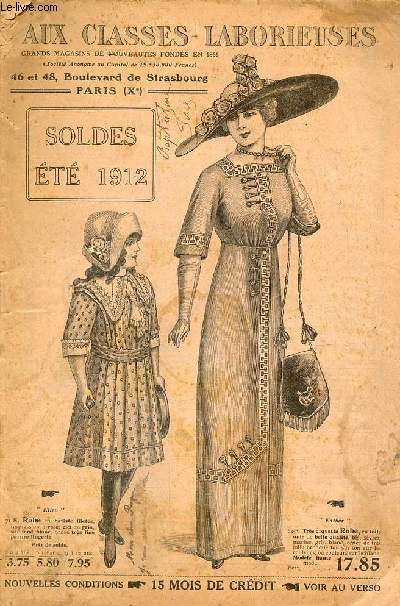 Catalogue Aux classes laborieuses soldes t 1912.