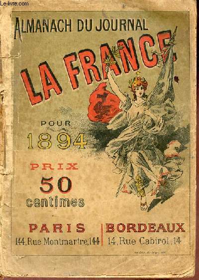 Almanach du journal la France pour 1894.