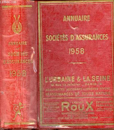 Annuaire des sociétés d'assurances 1958.