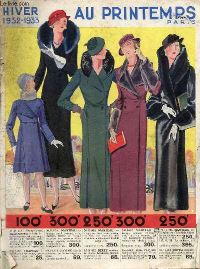 Catalogue Au Printemps Paris hiver 1932-1933.