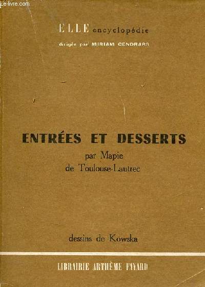 Entres et desserts - Collection elle encyclopdie.