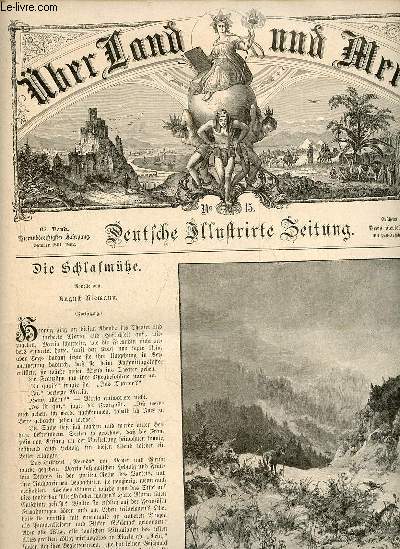 Ueber land und meer n15 67.band 1892 - Die Schlafmke novelle von August Niemann - wintermorgen im hochgebirge - die handelsvertrge des deutschen reiches von Ludwig Fuld - Mondaufgang von Smith Hald - die werbung - Veroneses heilige dret knige etc.