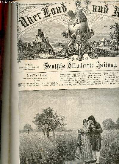 Ueber land und meer n35 68.band 1892 - Felicitas novelle von R.Waldmller - ein tausendjhriges reich von Dr.Adolf Rohut - bilder aus Budapest - Anfere kleinsten verbndeten im Kampf ums Dasein von Emil Schmidt - vor der Taufe von M.Wilberg etc.