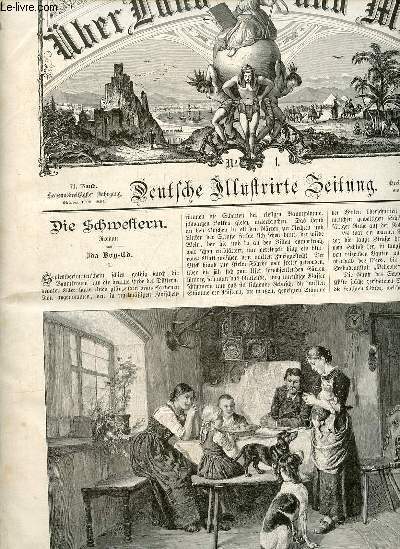 Ueber land und meer n1 71.band 1894 - Die schwestern roman von Ida Boy-Ed. - williges modell von Benjamin Vautier - musik von F.Lefler - in den pontinischen smpfen von Barucci - der Irrweg von Robert Wisch - freiwillige vor ! etc.