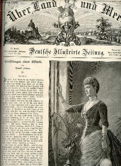 Ueber land und meer n21 71.band 1894 - Erzhlungen eines Effendi von Rudolf Lindau - auf dem Rckzug vor den Matabeles - General Haus Herzog - Prinzessin Alexandra von Wales - der entenfall - G.von Maffei : Entenfall - oeffentlicher schreiber etc.