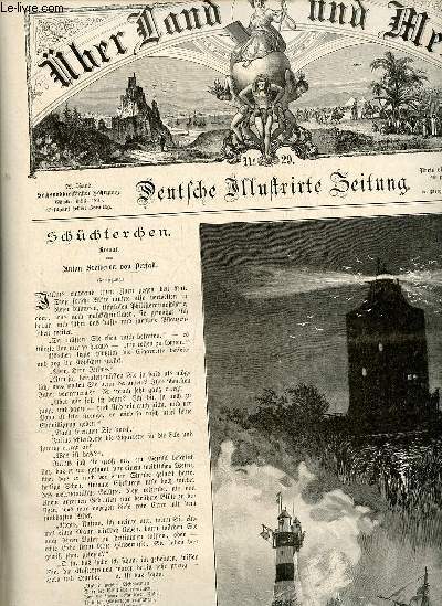 Ueber land und meer n29 72.band 1894 - Schchterchen roman von Anton Freiherrn von Perfall - vom viktoriapark in Berlin von G.Cheuerkauf - alles ruht in tiefem schweigen H.Vogler - das Bodensfedt Denkmal in Wiesbaden - Gustav Reichsritter von Grsser etc