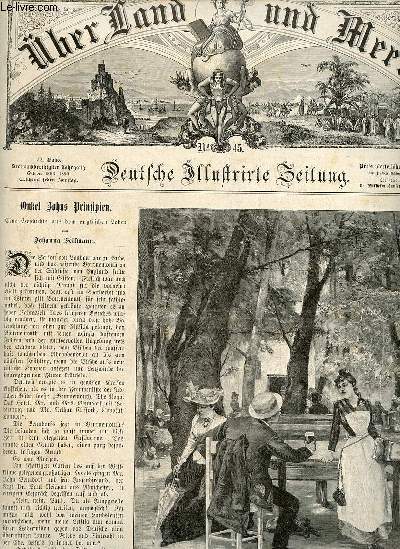 Ueber land und meer n45 72.band 1894 - Onkel Johns Prinzipien von Johanna Feilmann - im wirtsgarten - Rubens : Elisabeth von Frankreich - E.von Eschwege : Major Graf von Schmettow bei Vionville Mars-la-Tour August 1870 - das bschokke-denkmal in Aarau etc