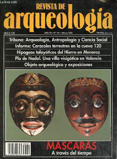 Revista de arqueologia ano 13 n131 marzo 1992 - Arqueologia, antropologa y ciencia social - caracoles terrestres en la cueva 120 aportacion al conocimiento de la dieta alimenticia durante el Paleolitico Medio - Pla de Nadal una villa nobiliaria de poca