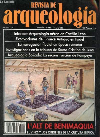 Revista de arqueologia ano 14 n142 febrero 1993 - Arqueologia aerea en Castilla y Leon - arqueologia en Israel Baja Khorvat 'Illin, una aldea del Bronce Antiguo cerca de Beth Shemesh - el vino en los inicios de la cultura Iberica nuevas excavaciones etc.