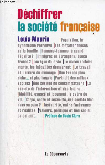 Dchiffrer la socit franaise.