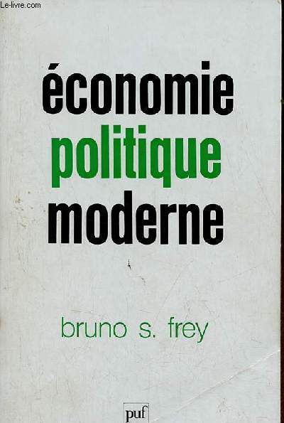 Economie politique moderne - Collection conomie d'aujourd'hui.