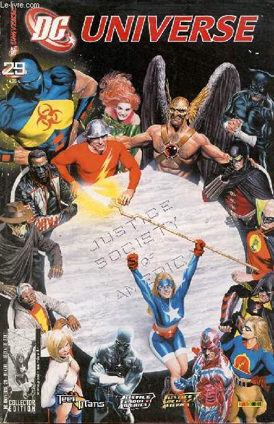 DC Universe n29 dcembre 2007 - Le nouvel ge - Justice League of America le retour de Red Tornado (3) + (4) - DCU Express par Olivier Jalabert - Teen Titans Titans globe-trotters (4) - justice society of America le nouvel ge (1) - secrets d'icnes etc.