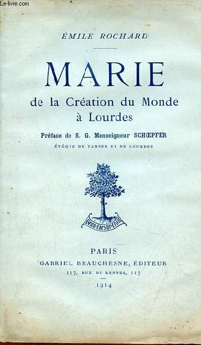 Marie de la cration du monde  Lourdes - envoi de l'auteur.
