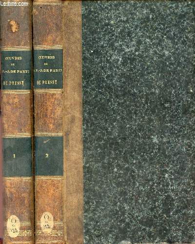 Oeuvres trs compltes de Mgr.F.-J.de Partz de Pressy vque de Boulogne - En deux tomes (2 volumes) - Tome 1 + Tome 2.