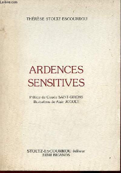 Ardences sensitives - envoi de l'auteur.