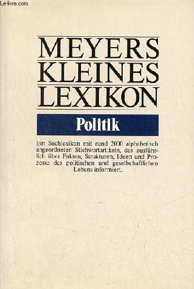 Meyers kleines lexikon politik.