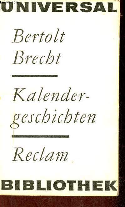 Kalender-geschichten - Bibliothek universal n397.