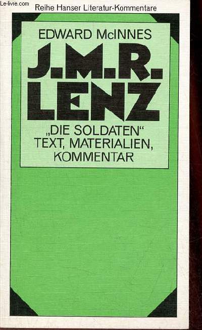 Jakob Michael Reinhold Lenz die soldaten text, materialien, kommentar.