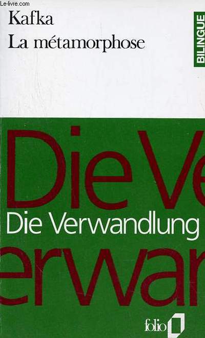 La mtamorphose / Die verwandlung - Collection folio bilingue n14.