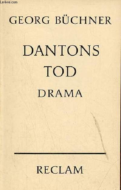 Dantons Tod drama - Universal-Bibliothek nr.6060.