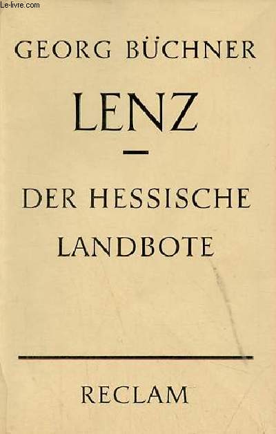 Lenz - Der hessische landbote - Universal-Bibliothek nr.7955.