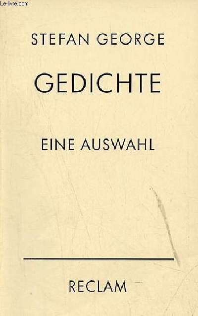 Gedichte - eine auswahl - Universal-Bibliothek nr.8444.