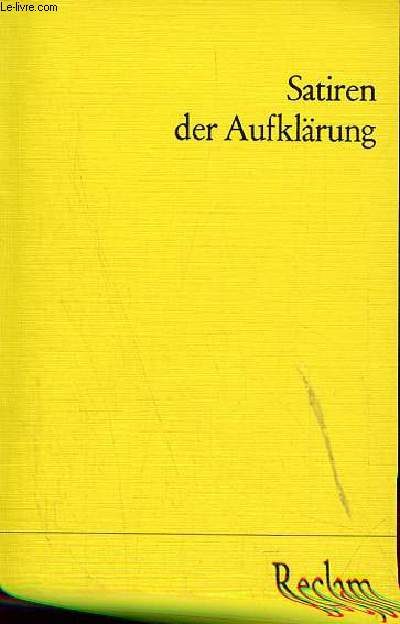 Satiren der Aufklrung - Universal-Bibliothek nr.9777 [5].