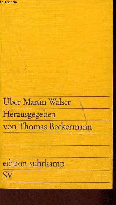 Herausgegeben von Thomas Beckermann - nr.407.