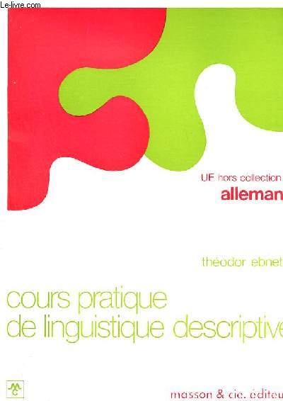 Cours pratique de linguistique descriptive - UE hors collection II allemand.