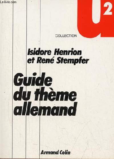 Guide du thme allemand - Collection U2 n218.