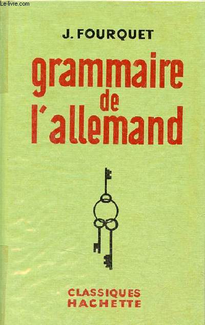 Grammaire de l'allemand.