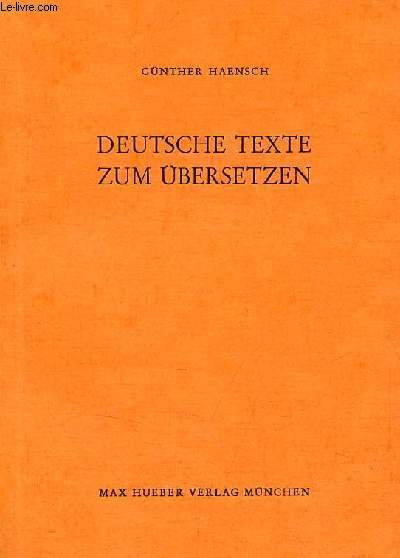 Deutsche texte zum bersetzen - 4.auflage.