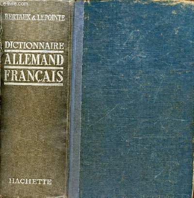Dictionnaire allemand franais.