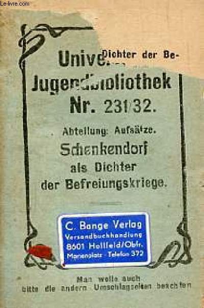 Als dichter der befreiungskriege - Universal-Jugendbibliothek nr. 231/32.