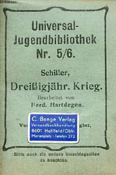 Dreissigjhr.Krieg - Universal-Bibliothek Nr. 5/6.