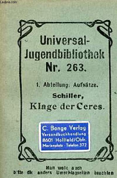 Klage der Ceres - Universal-Jugendbibliothek nr.263.