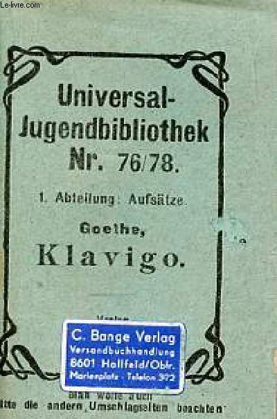 Klavigo - Universal-Jugendbibliothek nr.76/78.