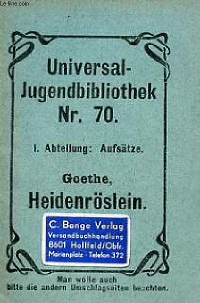 Heidenrslein - Universal-Bibliothek nr.70.