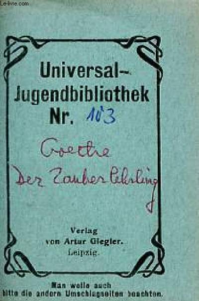 Der Zauberlehrling - Universal-Bibliothek nr.103.
