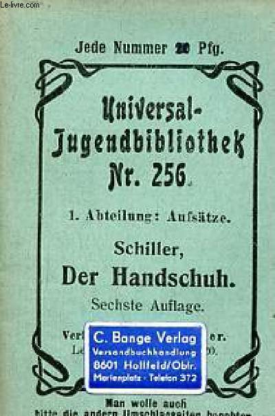 Der Handschuh - Sechste Auflage - Universal-Bibliothek nr.256.