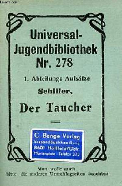Der Taucher - Universal-Bibliothek nr.278.