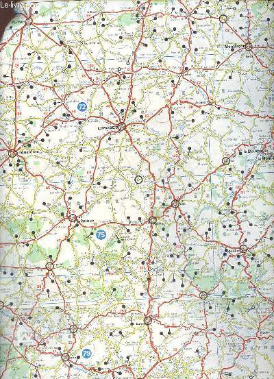 Une carte en couleur dpliante : France Grandes routes - n999 - dimension environ : 134 x 50 cm.chelle : 1 / 1.000.000.