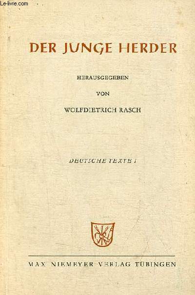 Der junge herder - Deutsche texte 1.