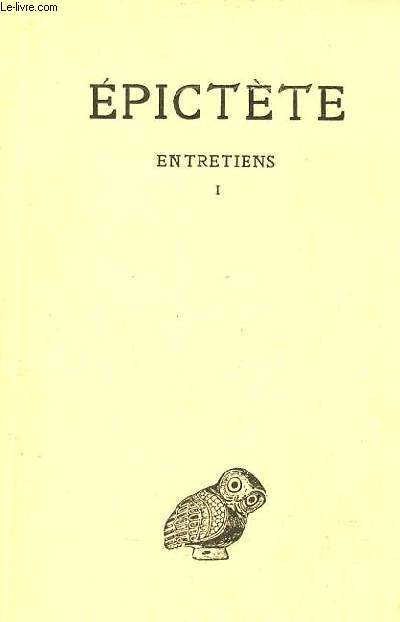 Entretiens - Livre 1 - Collection des universits de France.