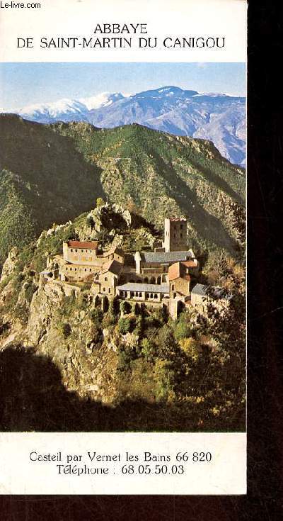 Une plaquette dpliante Abbaye de Saint-Martin du Canigou.