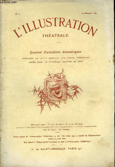 L'illustration thatrale n 2 - L'escalade, pice en quatre actes de M. Maurice Donnay, reprsente pour la premire fois, le 5 novembre 1904, au thatre de la Renaissance