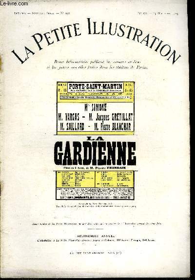 La petite illustration - nouvelle srie n 173 - thatre n 107 - La gardienne, pice en quatre actes par Pierre Frondaie, reprsente pour la premire fois le 31 octobre 1923 au thatre de la porte saint martin