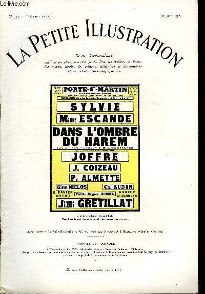 La petite illustration - nouvelle srie n 334 - thatre n 185 - Dans l'ombre du Harme, pice en trois actes et six tableaux par Lucien Besnard, reprsente pour la premire fois le 28 avril 1927 sur la scne du thatre de la porte saint martin